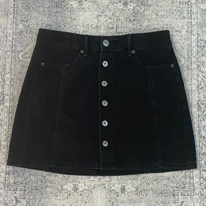 American Eagle Black Hi-Rise A-Line Skirt Size 4